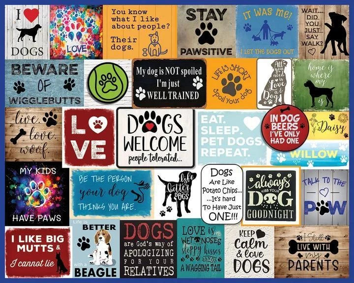 White Mountain Puzzle | I Love Dogs (2149pz) - 300 Piece Jigsaw Puzzle White Mountain Puzzle | I Love Dogs (2149pz) - 300 Piece Jigsaw Puzzle