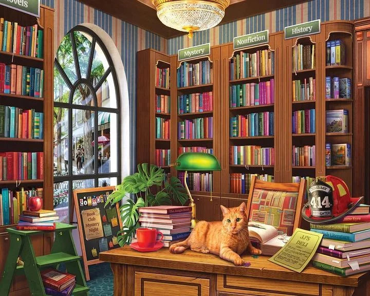 White Mountain Puzzle | Public Library (2154pz) - 1000 Piece Jigsaw Puzzle White Mountain Puzzle | Public Library (2154pz) - 1000 Piece Jigsaw Puzzle