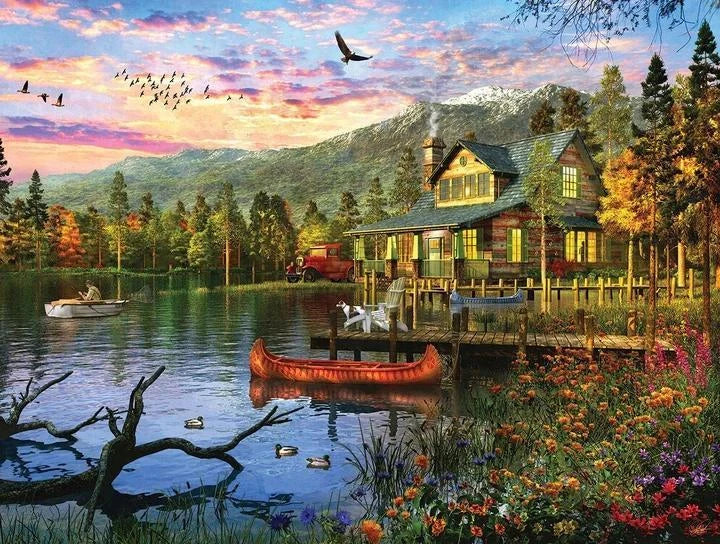 White Mountain Puzzle | Sunset Cabin (1416pz) - 500 Pieces White Mountain Puzzle | Sunset Cabin (1416pz) - 500 Pieces