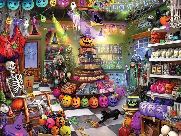 White Mountain Puzzle | The Halloween Store (2201pz) - 500 Piece Jigsaw Puzzle White Mountain Puzzle | The Halloween Store (2201pz) - 500 Piece Jigsaw Puzzle