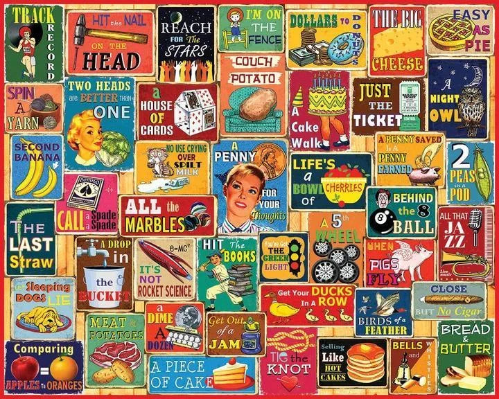 White Mountain Puzzle | Things We Say (1733pz) - 1000 Piece Jigsaw Puzzle White Mountain Puzzle | Things We Say (1733pz) - 1000 Piece Jigsaw Puzzle