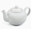 Stoneware Tea Pot 42 oz. White Stoneware Tea Pot 42 oz.