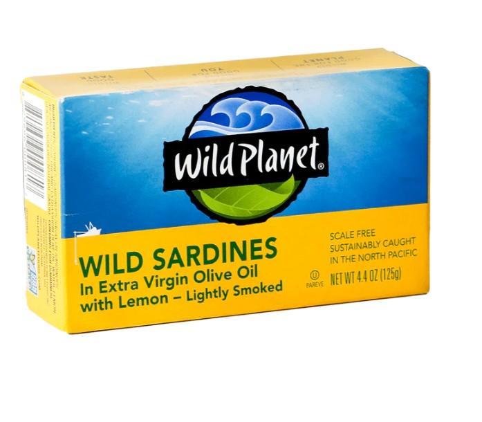 Wild Planet Wild Sardines In Extra Virgin Olive Oil with Lemon Wild Planet Wild Sardines In Extra Virgin Olive Oil with Lemon