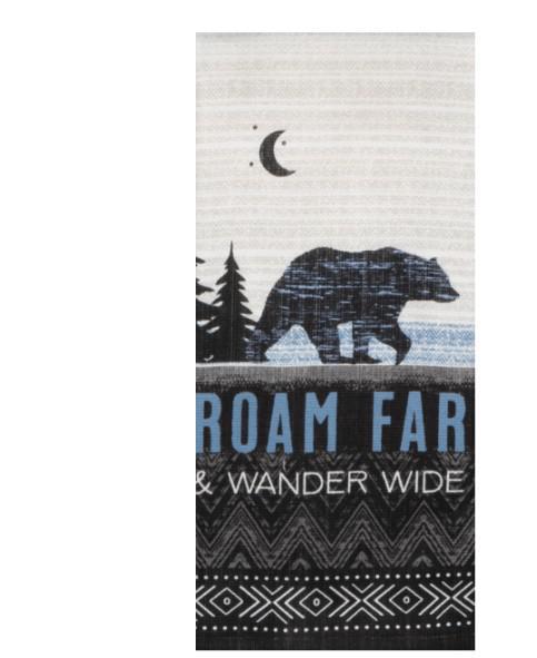 Wildwoods Lodge Roam Bear Dual Purpose Terry Towel Wildwoods Lodge Roam Bear Dual Purpose Terry Towel