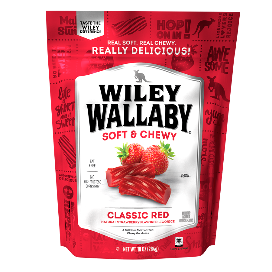 Wiley Wallaby Classic Red Australian Licorice