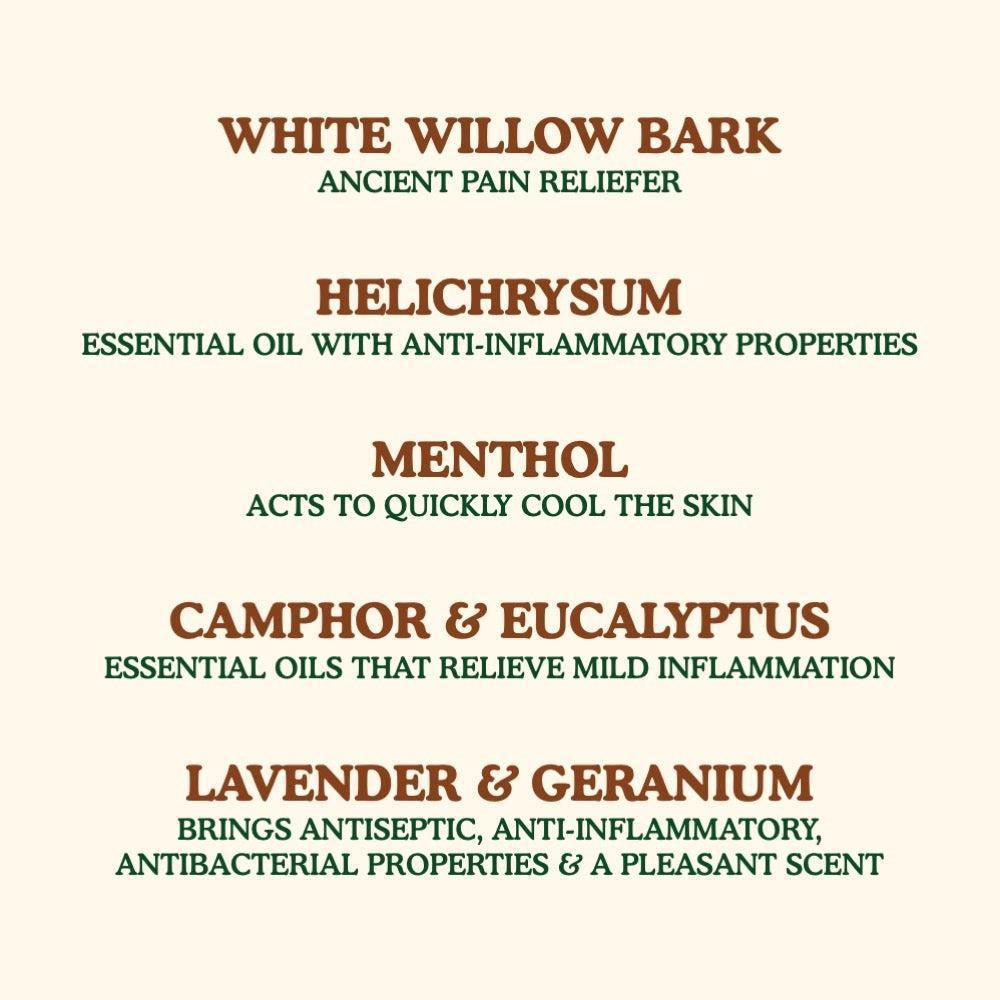 Willow Balm Homeopathic Pain Relief Cream