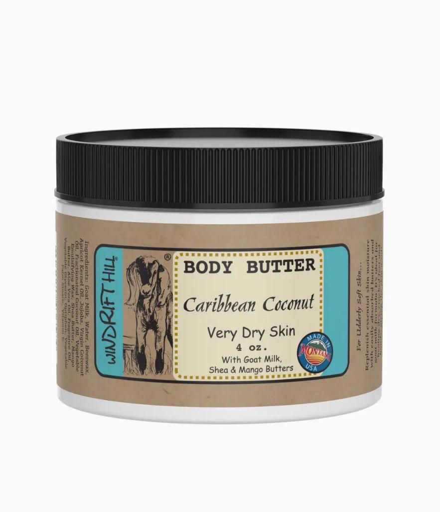 Windrift Hill Creamy Goat Milk Body Butter | Caribbean Coconut Windrift Hill Creamy Goat Milk Body Butter | Caribbean Coconut