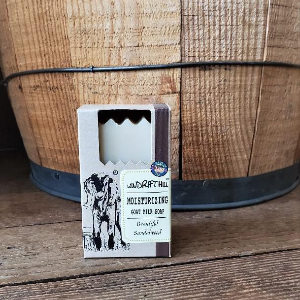 Windrift Hill Moisturizing Goat Milk Soap | Beautiful Sandalwood Windrift Hill Moisturizing Goat Milk Soap | Beautiful Sandalwood