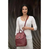 Nicole Convertible Crossbody-Backpack Wine