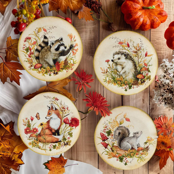 Woodland Critters Dessert Plate