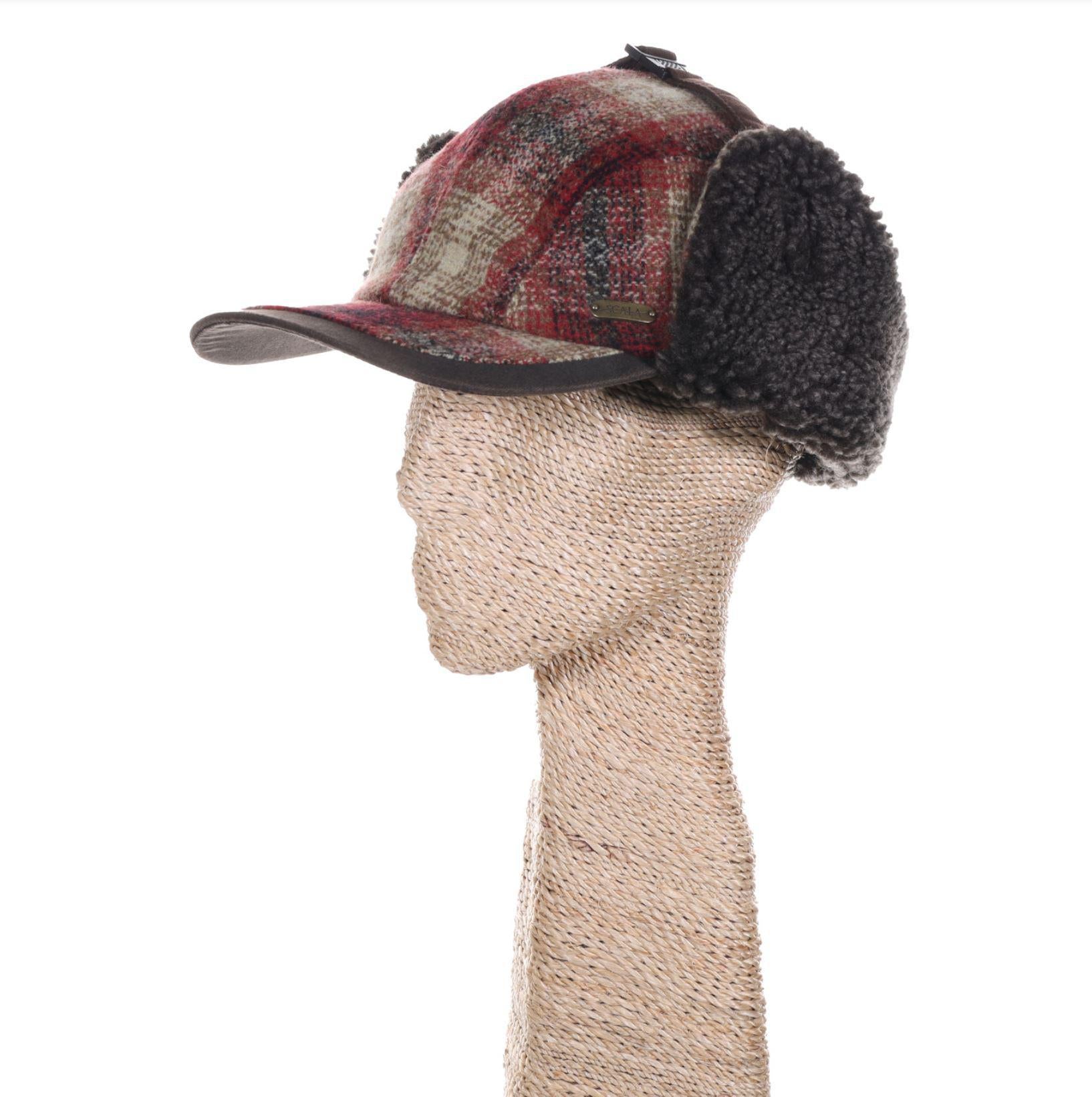 Wool Blend Winter Cap with Ear Flap| Burgundy