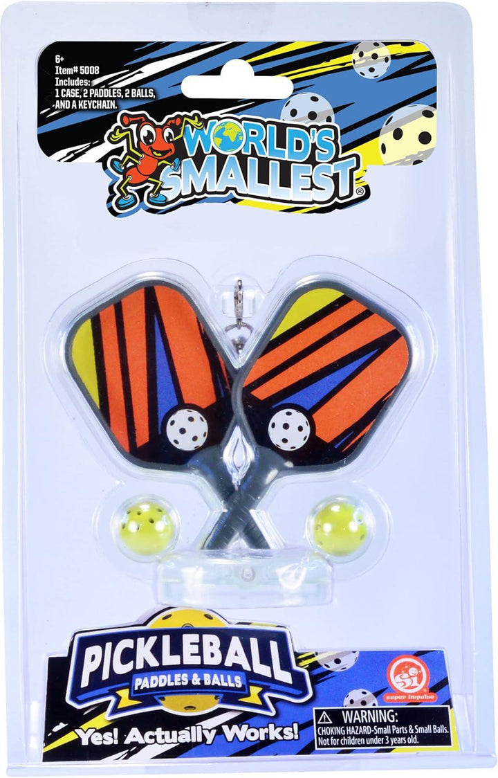 World's Smallest Pickleball Paddles & Balls World's Smallest Pickleball Paddles & Balls