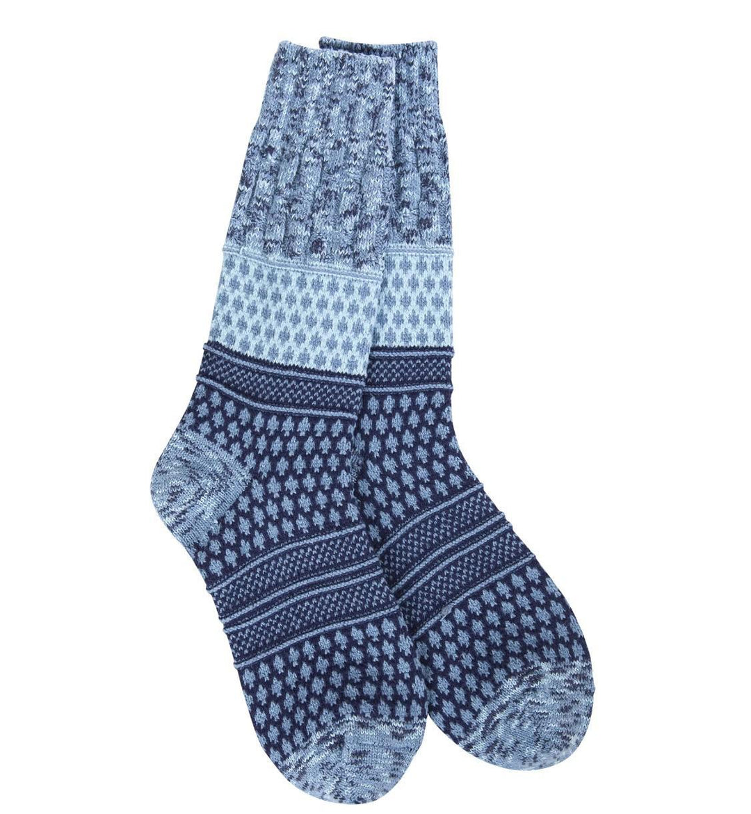 World's Softest® Socks Weekend Gallery Textured Crew | Peacoat Blue