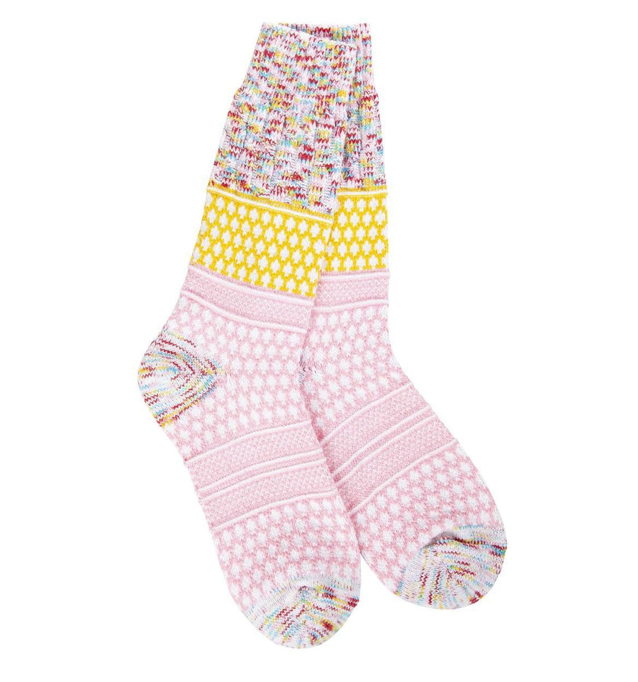 World's Softest® Socks Weekend Gallery Textured Crew | Whimsical Multi