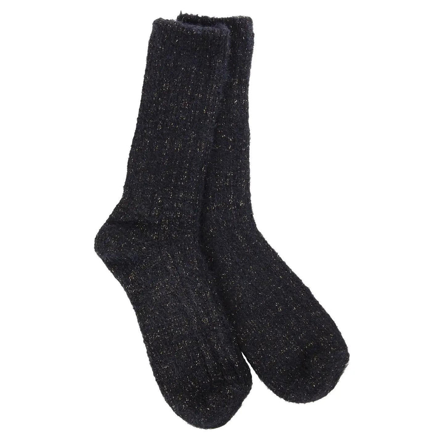 World's Softest Socks Weekend Ragg Cable Crew | Black World's Softest Socks Weekend Ragg Cable Crew | Black