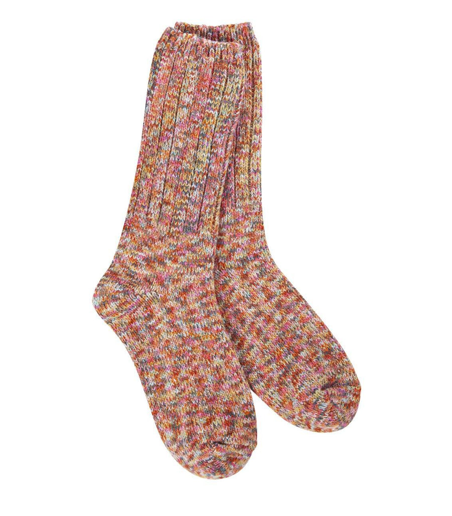 World's Softest Socks Weekend Ragg Crew | Floral