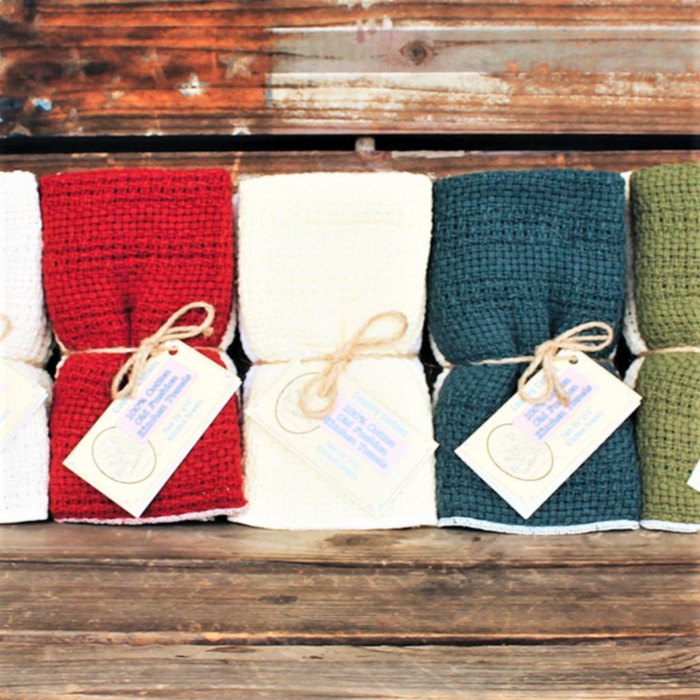 Woven Kitchen Towels 100% Cotton USA made Woven Kitchen Towels 100% Cotton USA made