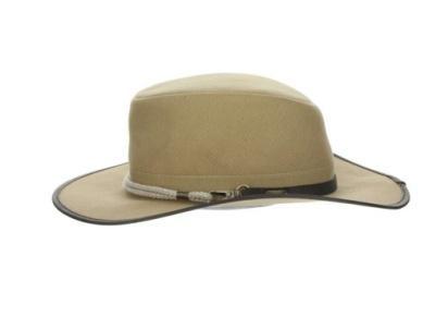 Wrangell Canvas Aussie Safari Hat | Khaki