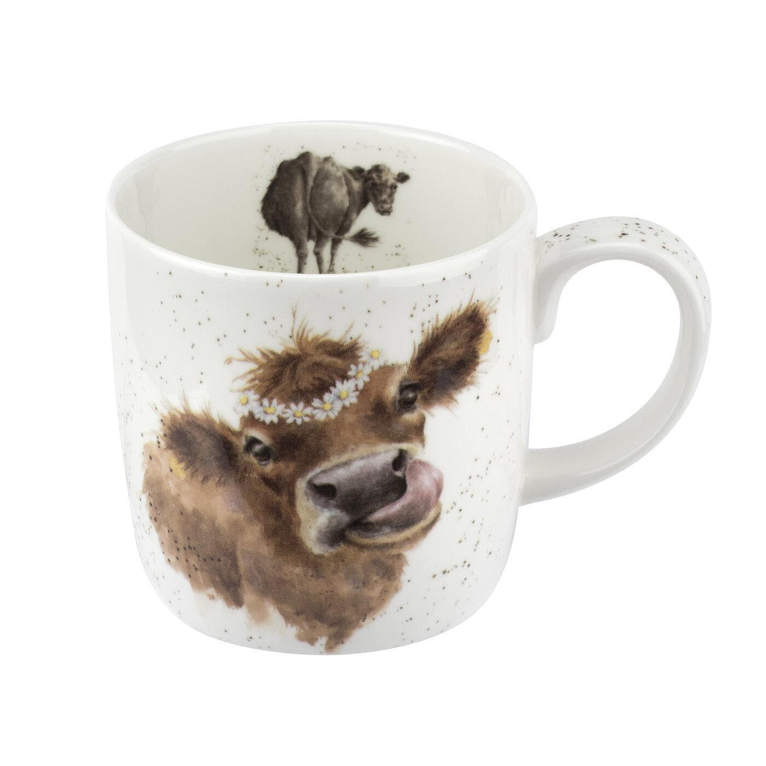 Wrendale Bone China Mug | Daisy Chain Cow Wrendale Bone China Mug | Daisy Chain Cow