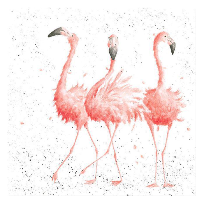 Wrendale Cocktail Napkins | Flamingo