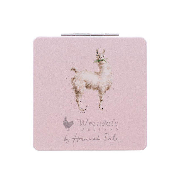 Wrendale Compact Mirror | Llama Queen