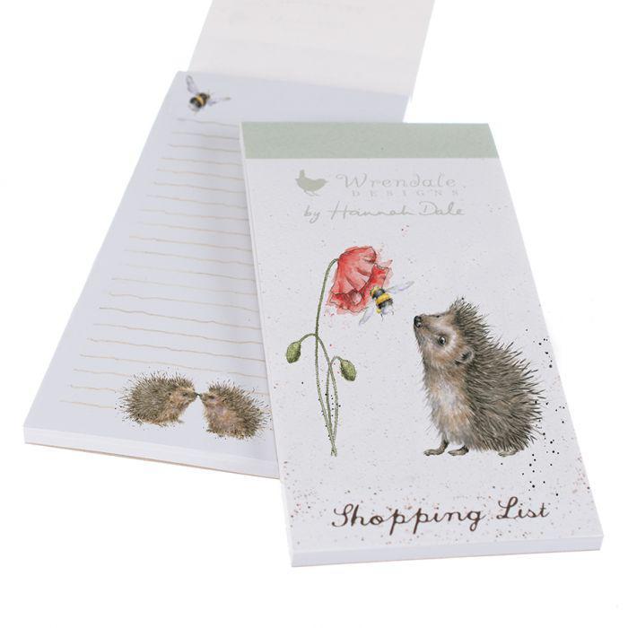 Wrendale Magnetic Shopping Pad | Busy as a Bee Hedgehog Wrendale Magnetic Shopping Pad | Busy as a Bee Hedgehog