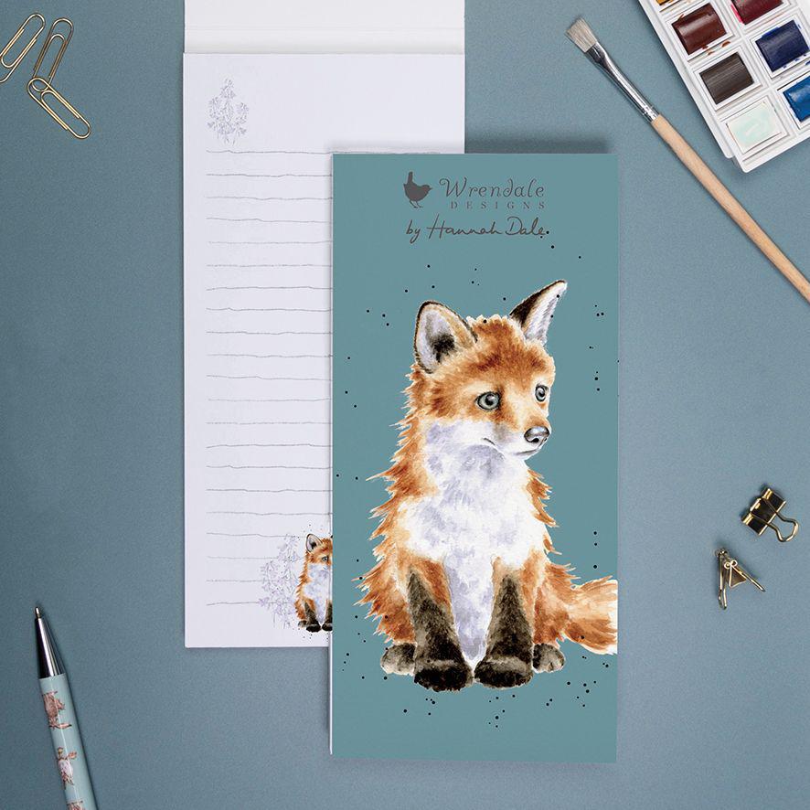 Wrendale Magnetic Shopping Pad | Contemplation Fox