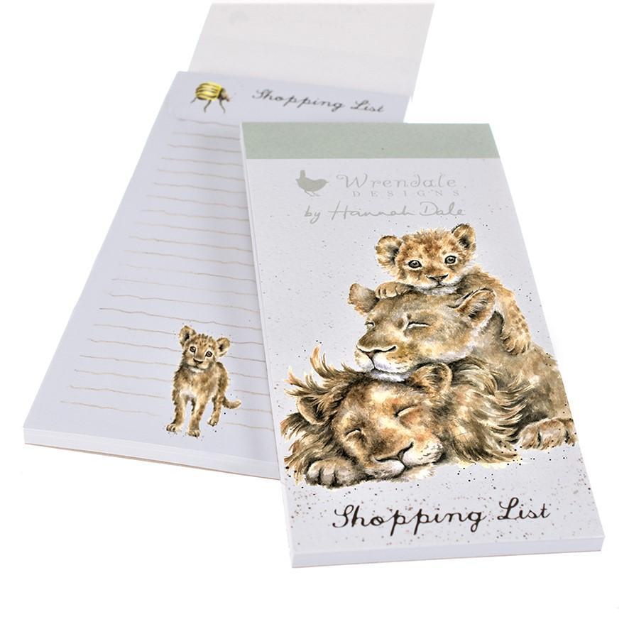Wrendale Magnetic Shopping Pad | Lion Family Pride Wrendale Magnetic Shopping Pad | Lion Family Pride