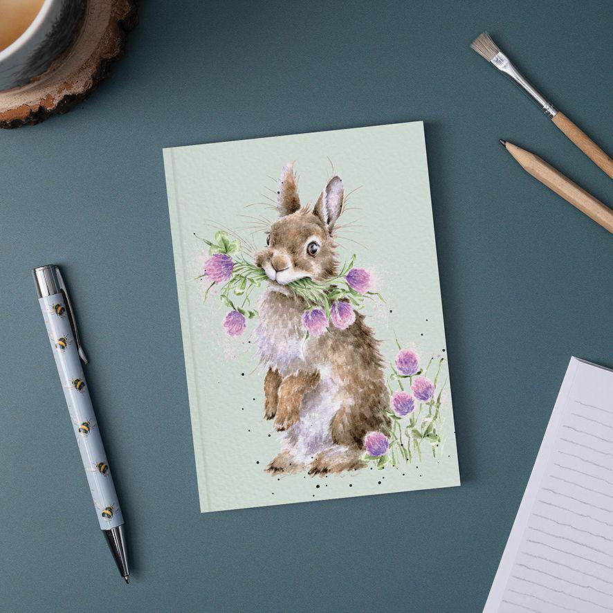 Wrendale Small Notebook | Head Clover Heels Bunny