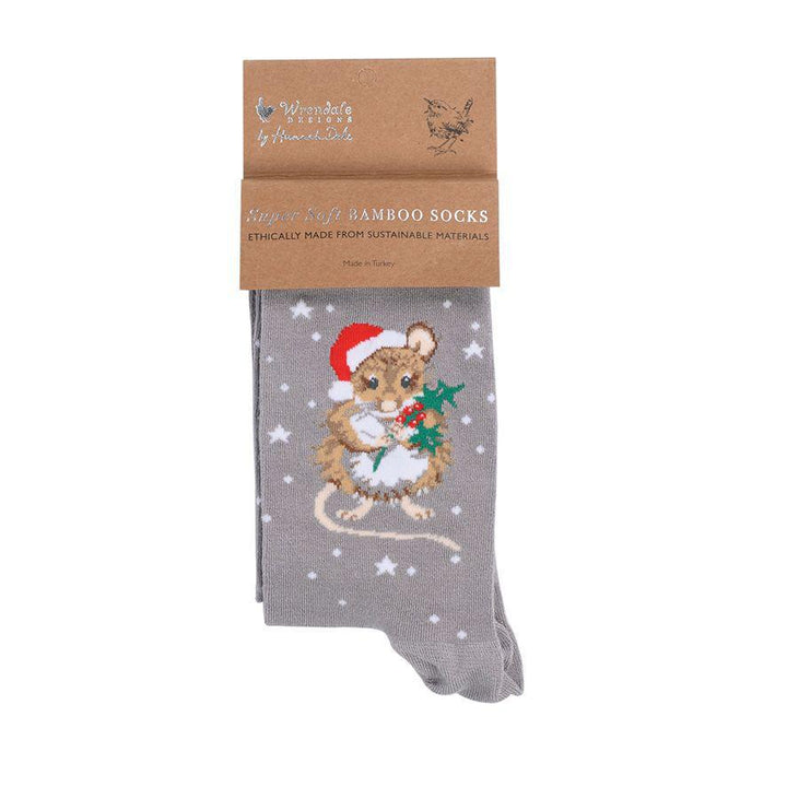 Wrendale Socks | Christmouse Christmas Mouse