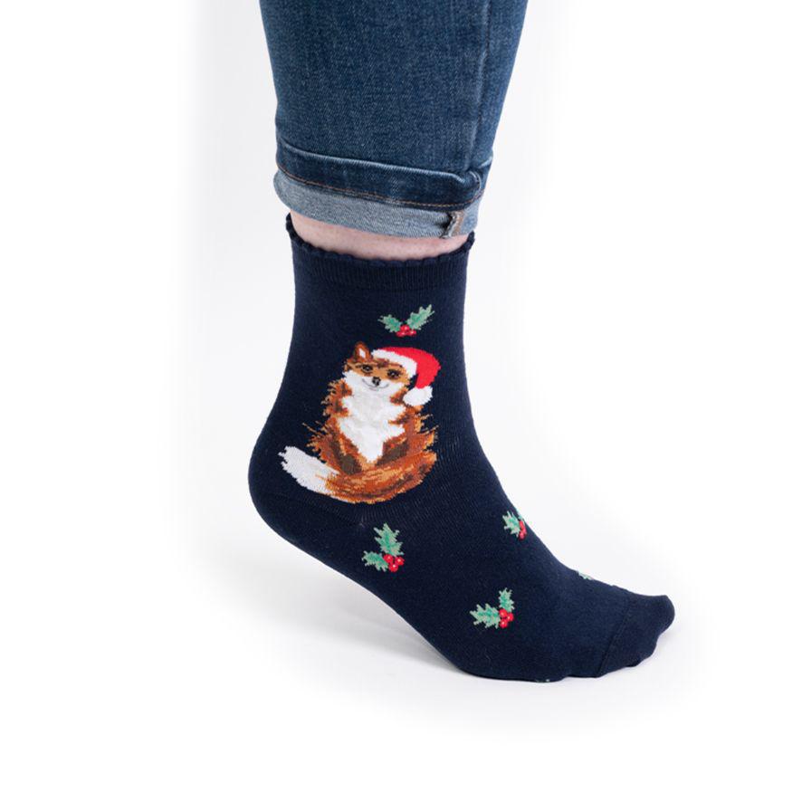 Wrendale Socks | Festive Fox