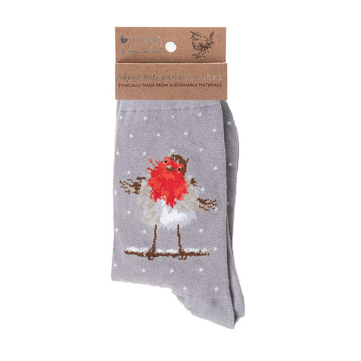 Wrendale Socks | Jolly Robin