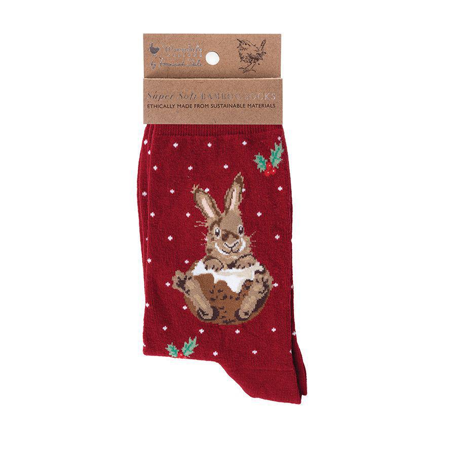 Wrendale Socks | Little Pudding Christmas Socks