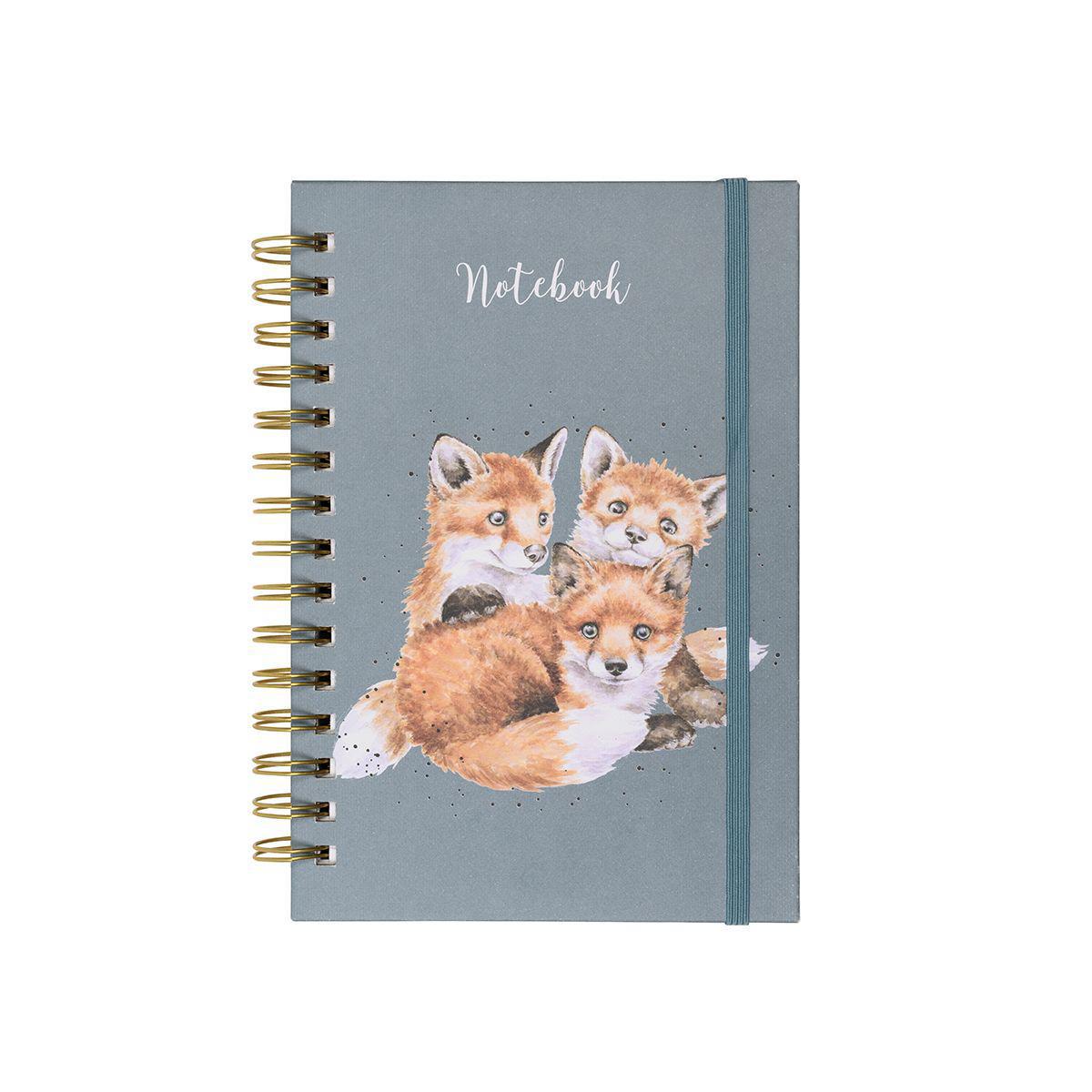 Wrendale Spiral Bound Journal | Snug as A Cub Fox