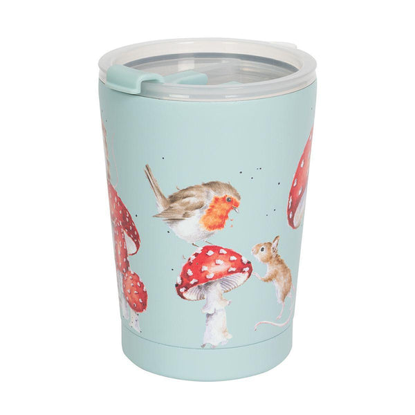 Wrendale Thermal Travel Cup | A Fairy Ring Mouse and Hedgehog