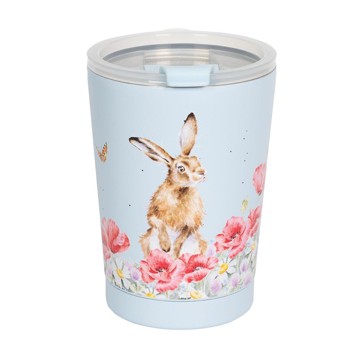 Wrendale Thermal Travel Cup | Field of Flowers Hare