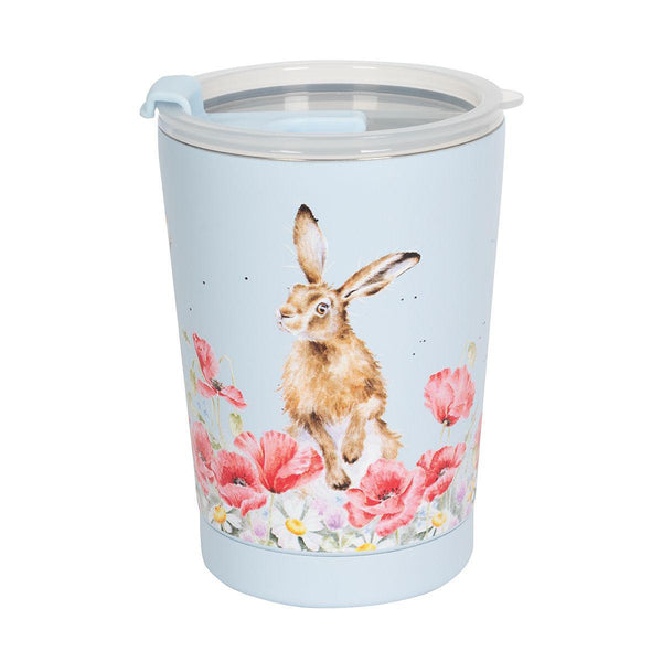 Wrendale Thermal Travel Cup | Field of Flowers Hare