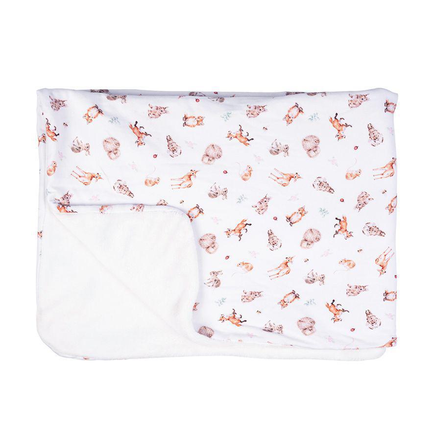 Wrendale Woodland Animals Baby Blanket | Little Forest