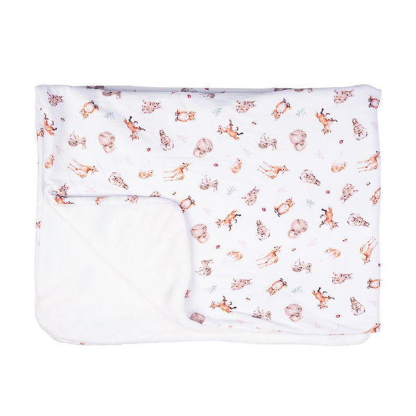 Wrendale Woodland Animals Baby Blanket | Little Forest