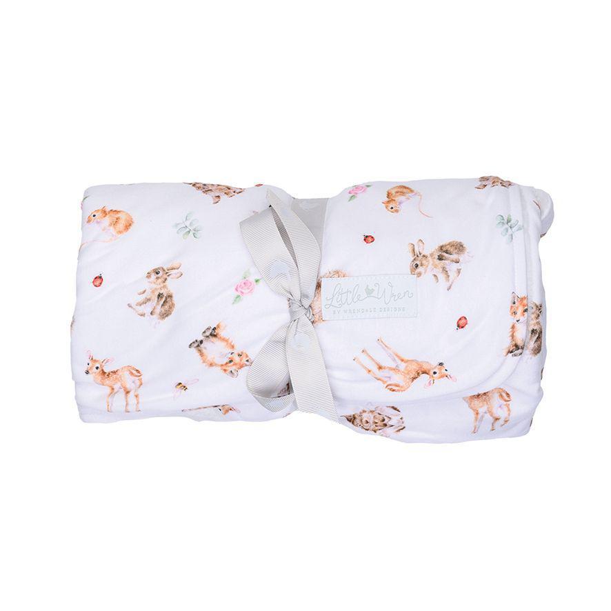 Wrendale Woodland Animals Baby Blanket | Little Forest