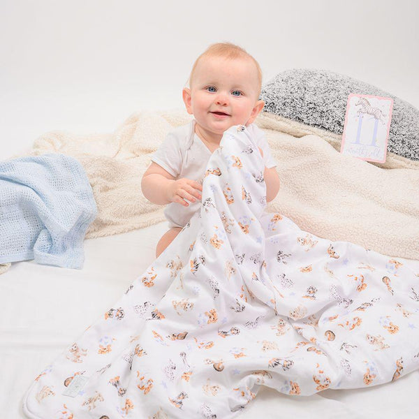 Wrendale Woodland Animals Baby Blanket | Little Paws