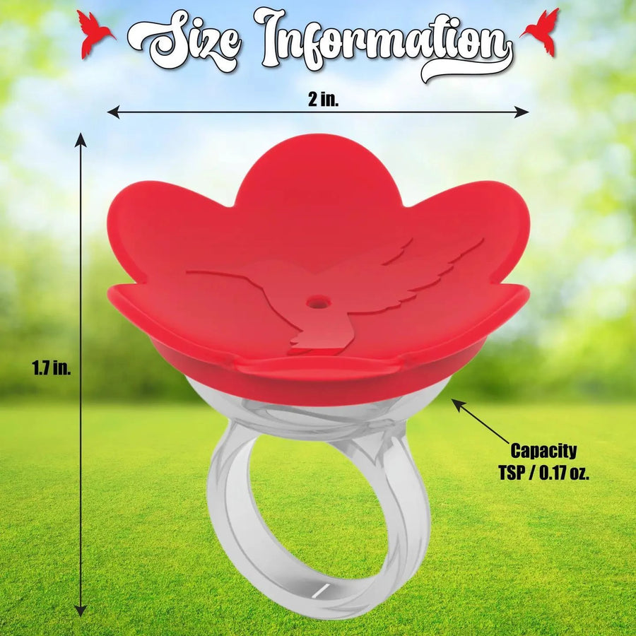 ZUMMR Hummingbird Feeder Ring Starter Kit (Red) ZUMMR Hummingbird Feeder Ring Starter Kit (Red)