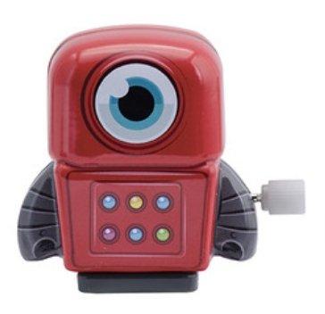 Mini Tin Robots 1 Eyed Red