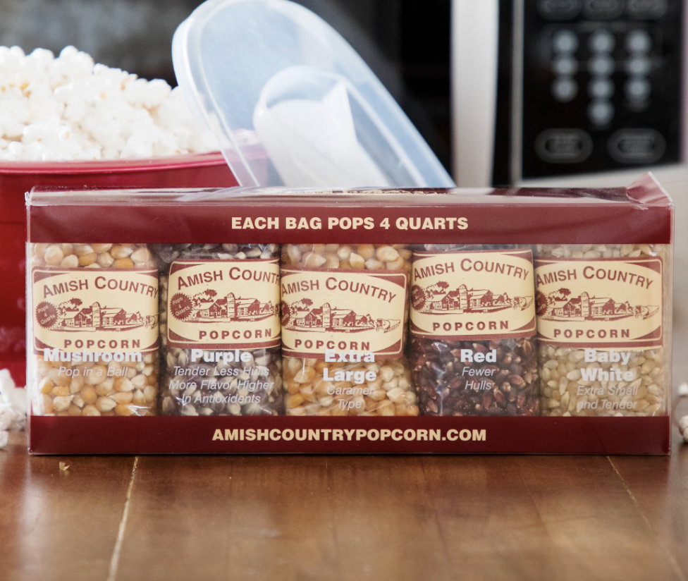 10 4oz Variety Popcorn Pack by Amish County Popcorn