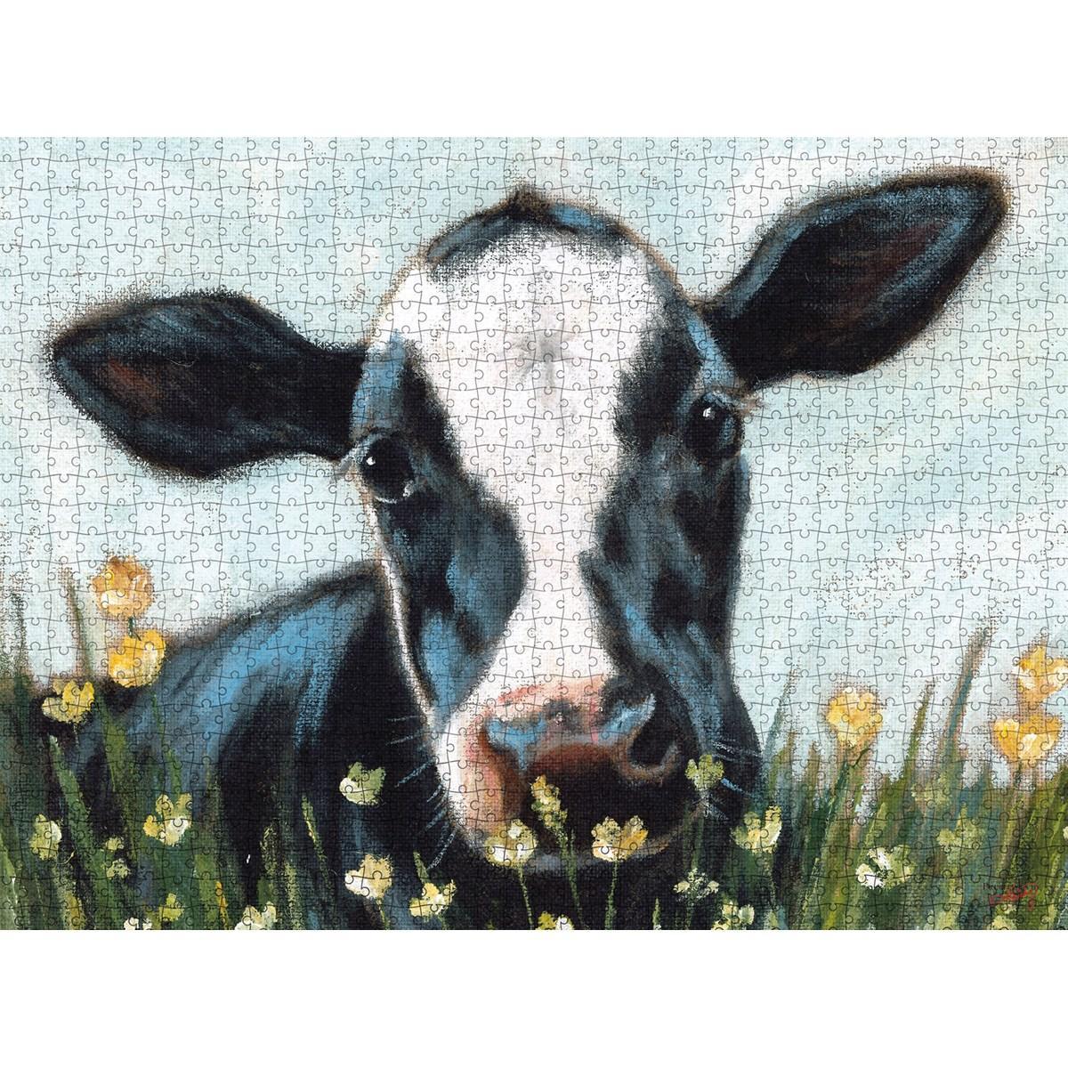 1000 Piece Puzzle | Farm Friends Cow