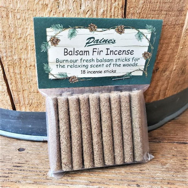 Balsam Fir Incense with holder by Paine's 18 Count