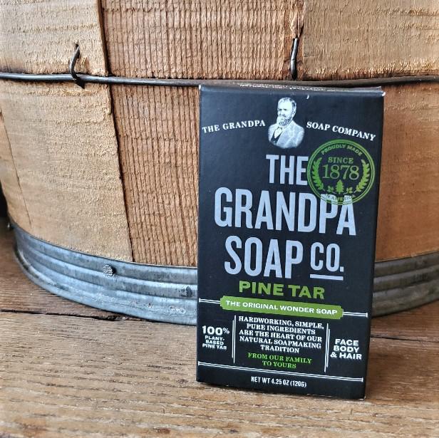 The Grandpa Soap Pine Tar Bar Soap 4.25 oz 
