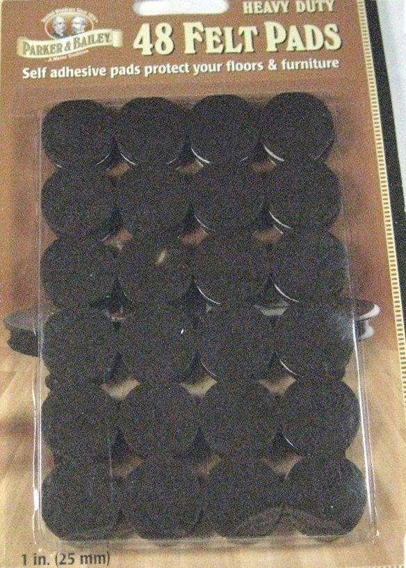 Heavy Duty Furniture Protecting Felt Pads 48 Brown Pads