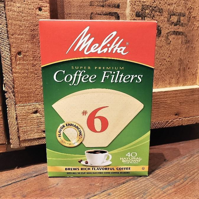 Melitta Super Premium Pour Over Coffee Filters #6 (40 filters)