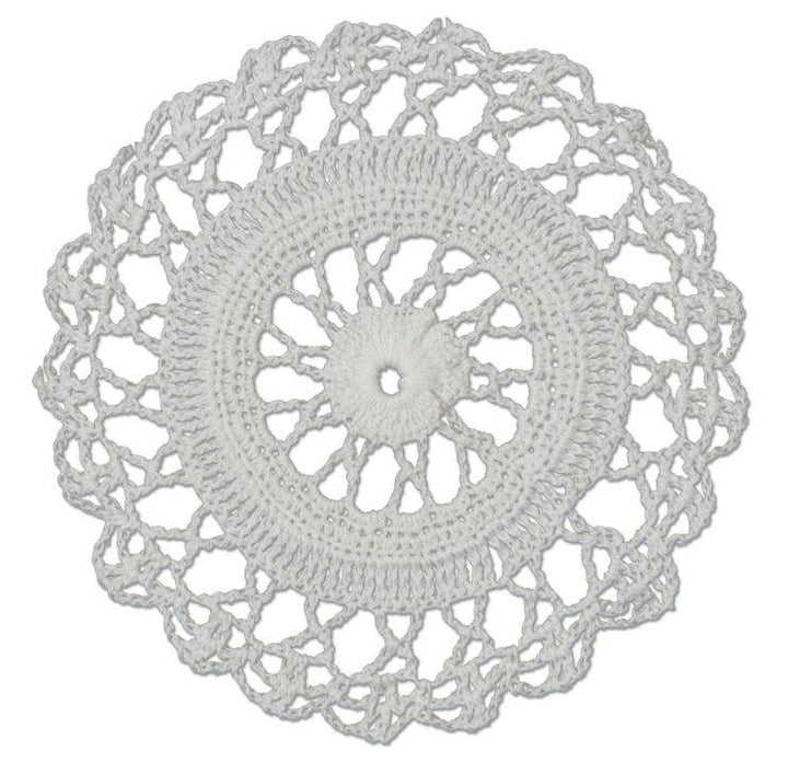 Crochet Envy Lacey Doily 6" Round / White